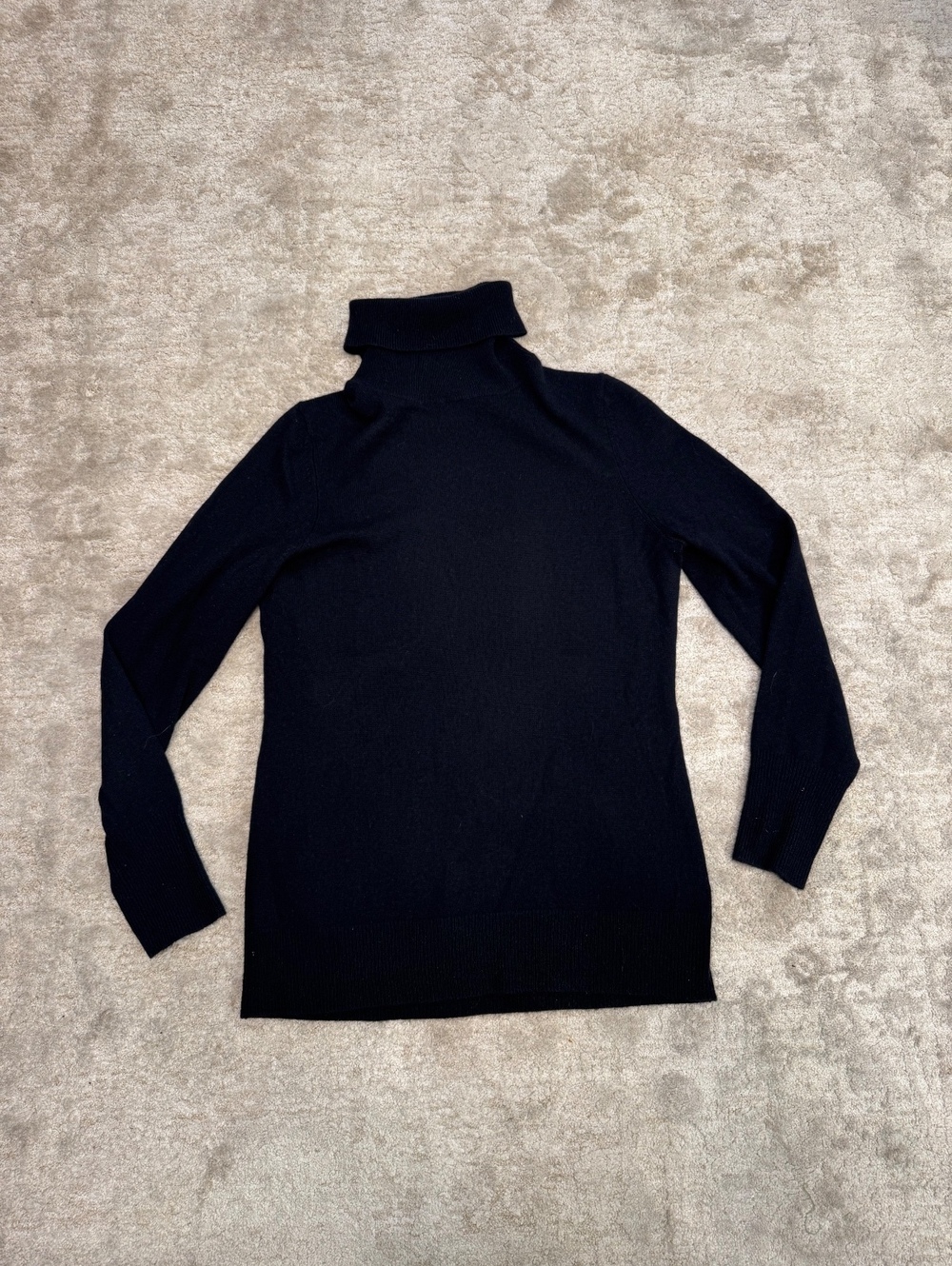 Alex Marie Black 100% Cashmere Turtleneck Sweater Medium